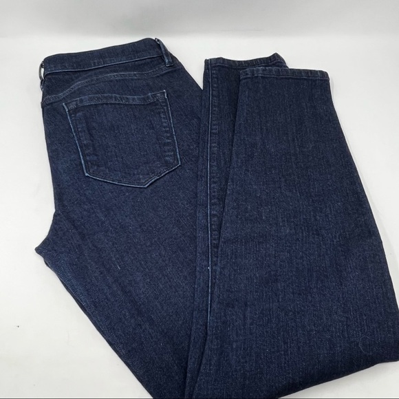 Ann Taylor Loft Super Skinny Dark Indigo Wash Mid Rise Straight Leg Jeans 29 8 - Picture 3 of 9